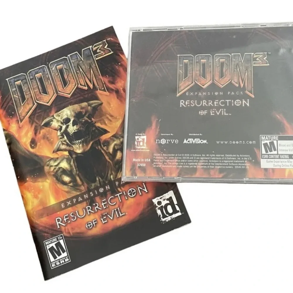 Doom 3 Resurrection of Evil (PC 2005) US Version expansion pack. New Game Sealed